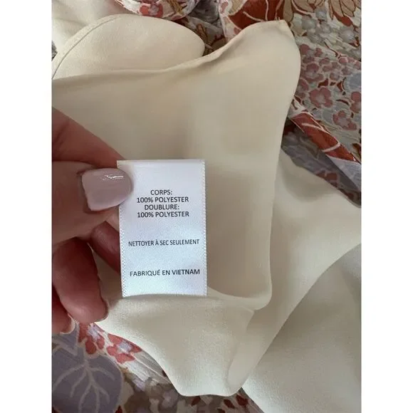 ASTR The Label Women's XS Floral Smocked Tiered Midi Dress Multicolor‎ - Picture 9 of 11